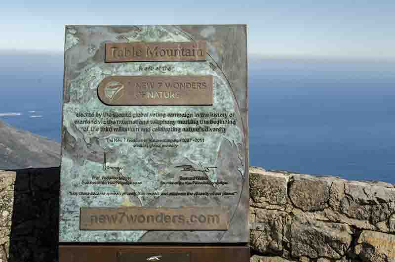 37 - Sudafrica - parque nacional Table Mountain - letrero